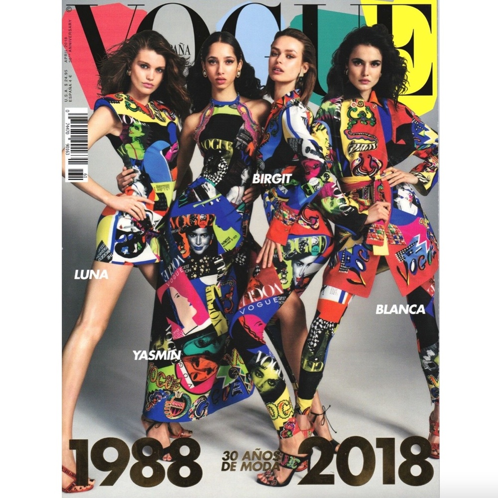 Gianni Versace Couture Vintage Vogue Print Leggings IT 40 / US 4 - Picture 9 of 16